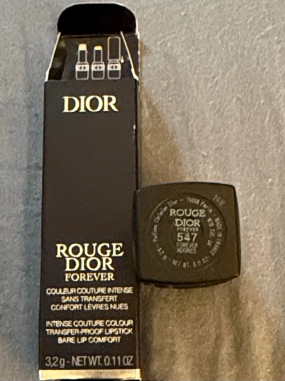Dior Rouge Dior Forever Lipstick — Black & Gold Packaging - 547 Forever Adoree